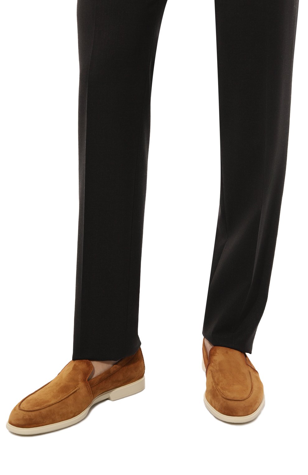 Замшевые лоферы malibu SANTONI, арт. MGAG18829TICSTZ0U60, фото 3