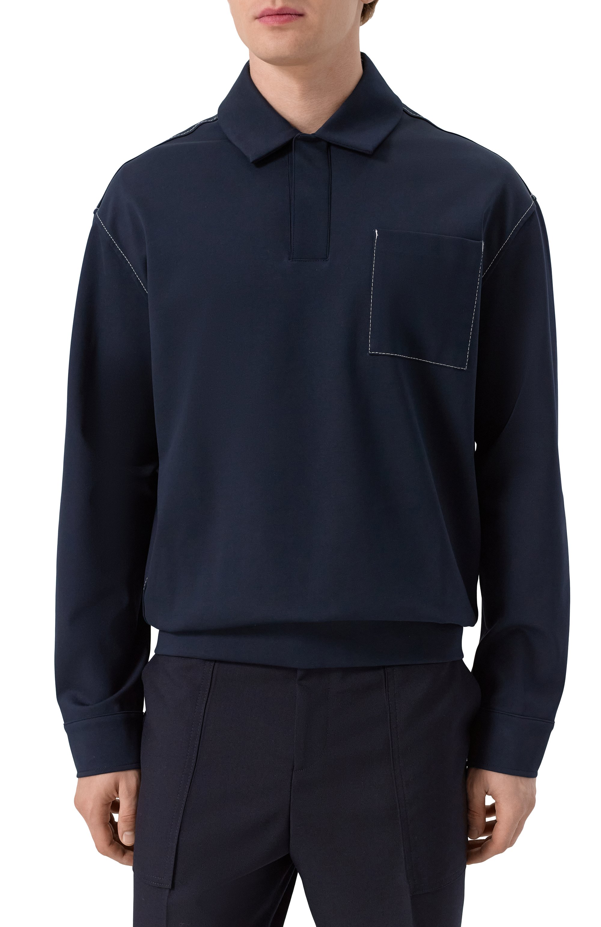 Хлопковое поло BOSS, арт. 50543406, фото 3