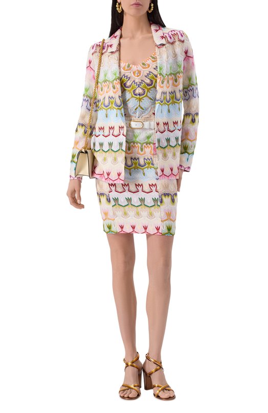 Жакет из вискозы и хлопка Missoni DS25SF0F/BR0132 Разноцветный  DS25SF0F/BR0132 Фото 2