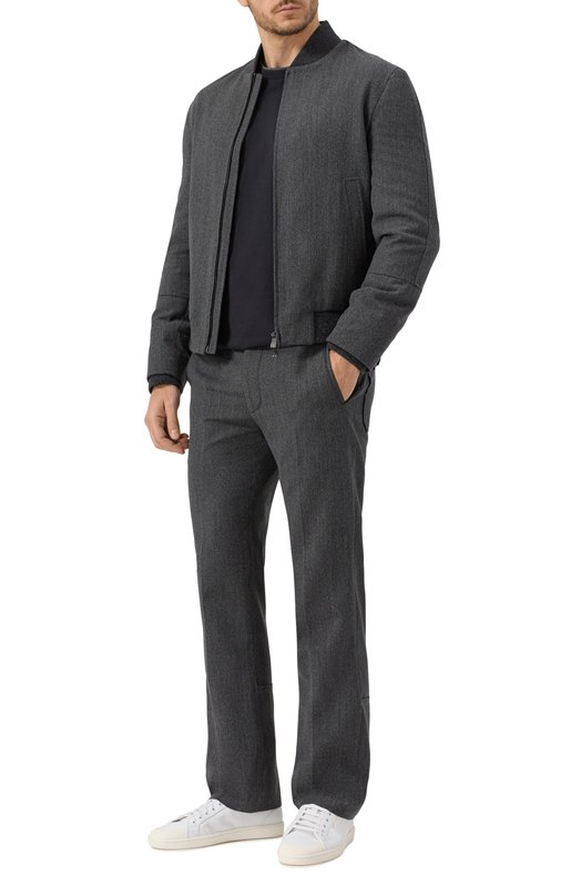 Хлопковая футболка Corneliani 26G571-2625022 Чёрный  26G571-2625022 Фото 2