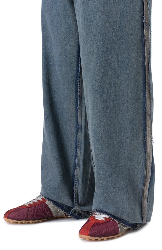 Комбинированные кроссовки Sprinters Maison Margiela S57WS0514/P7415 Бордовый  S57WS0514/P7415 Фото 3