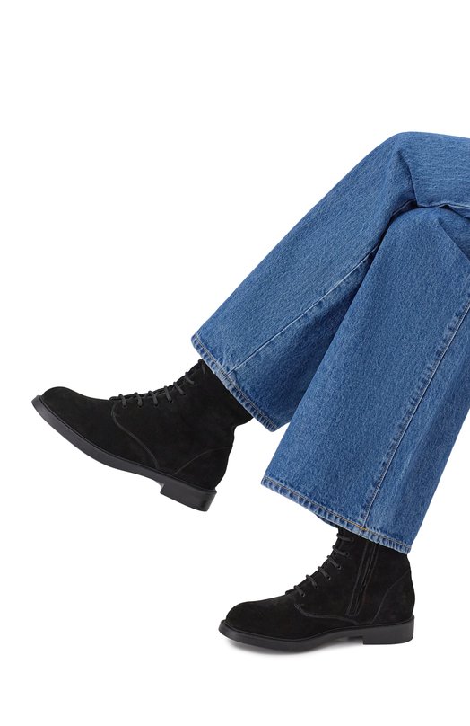 Замшевые ботинки Doucal's DD8838BRUGPN730N Чёрный  DD8838BRUGPN730N Фото 2