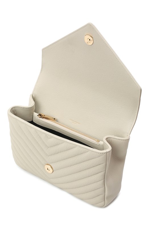 Сумка College medium Saint Laurent 600279/BRM07 Кремовый  600279/BRM07 Фото 5