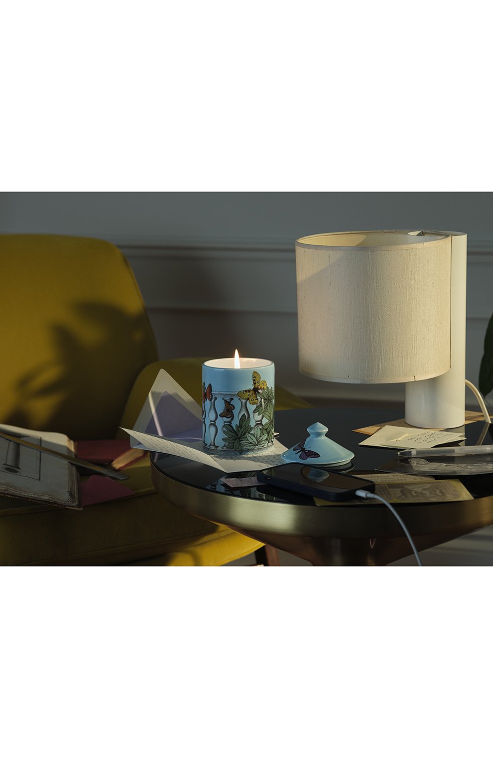 Ароматическая свеча se poi farfalle e balaustra FORNASETTI, арт. FPSM514Y-GS, фото 4