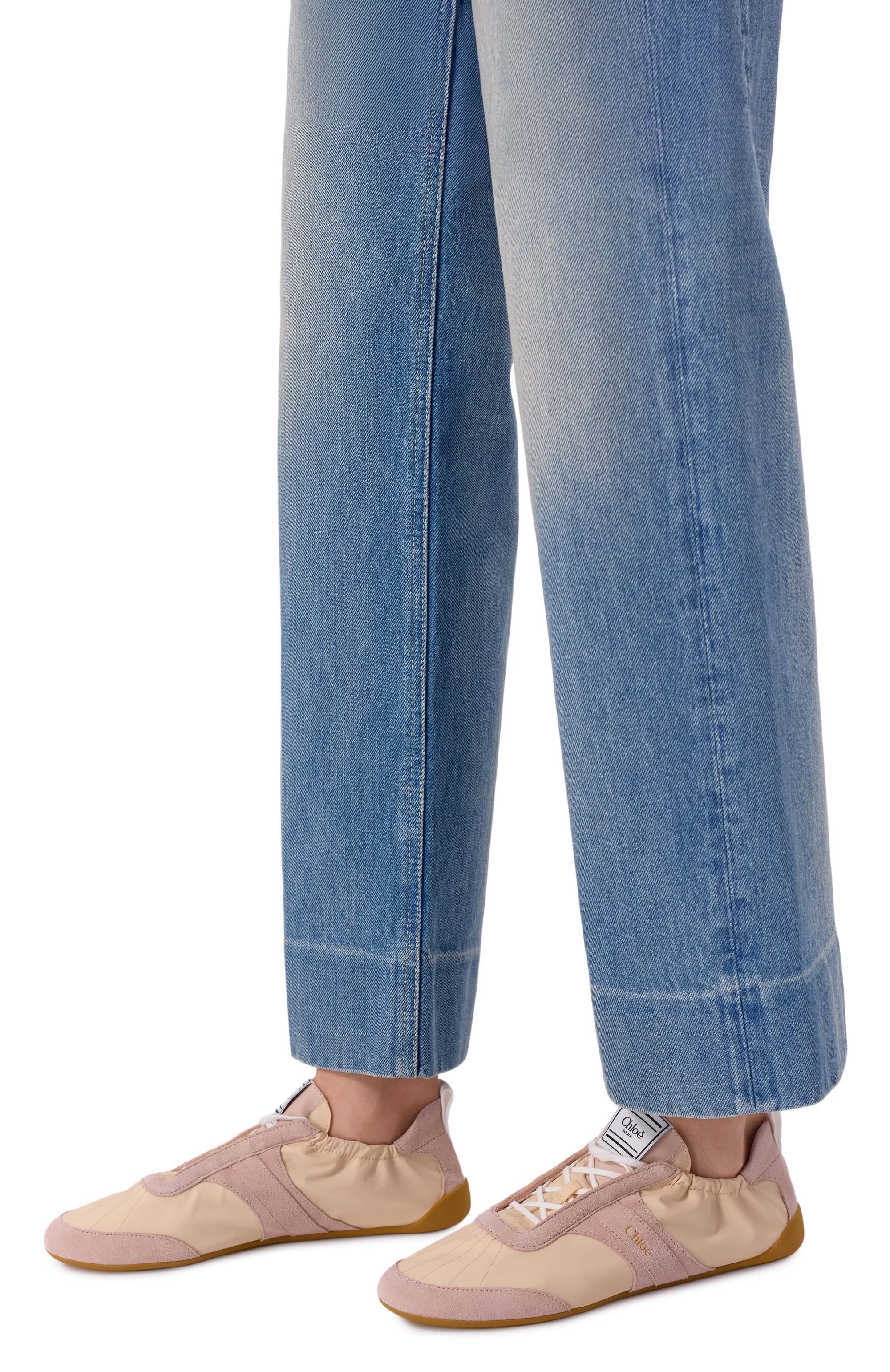 Комбинированные кеды chloé kick CHLOÉ, арт. CH26S15RWR, фото 2