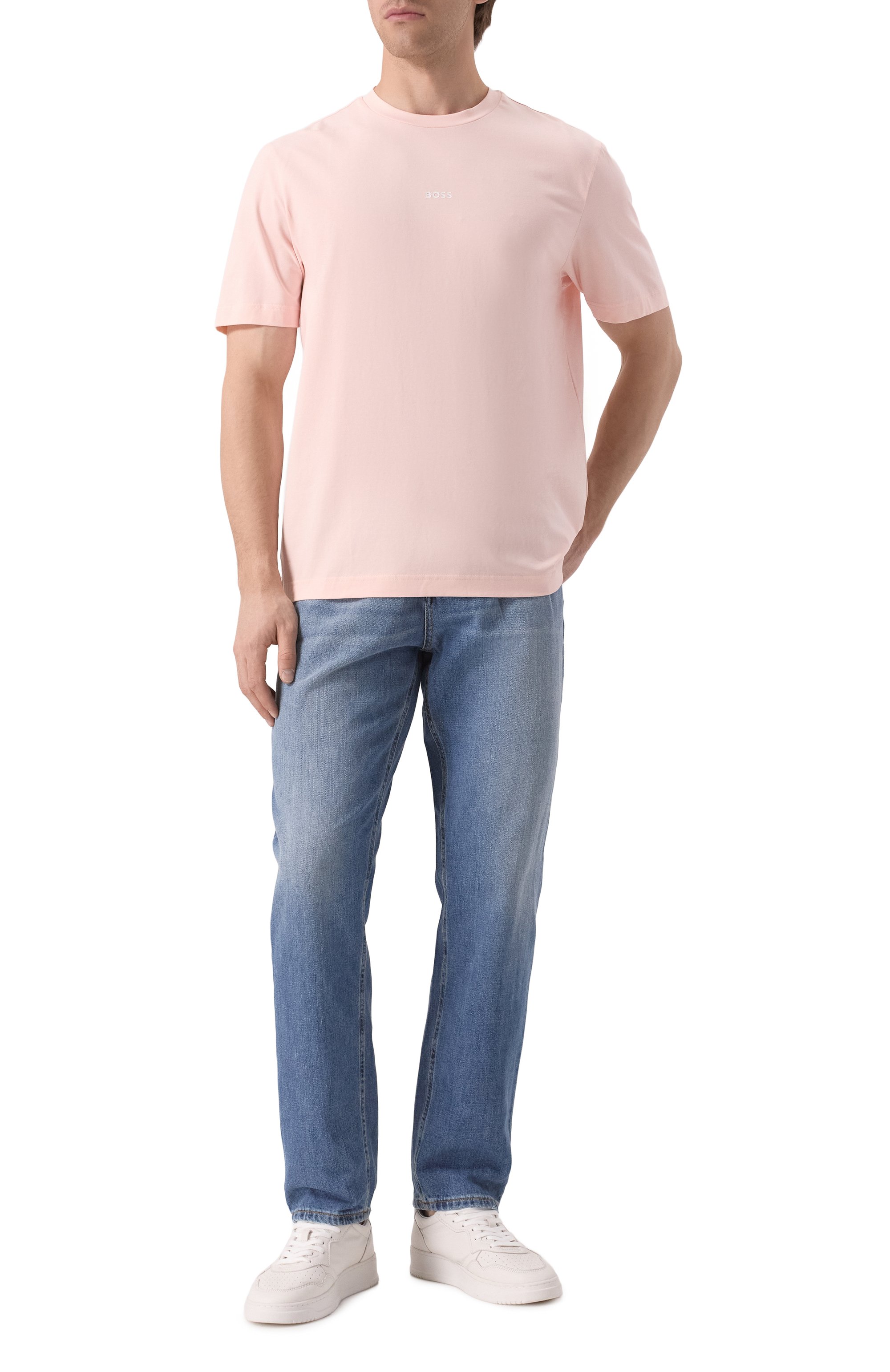Хлопковая футболка BOSS ORANGE, арт. 50473278, фото 2