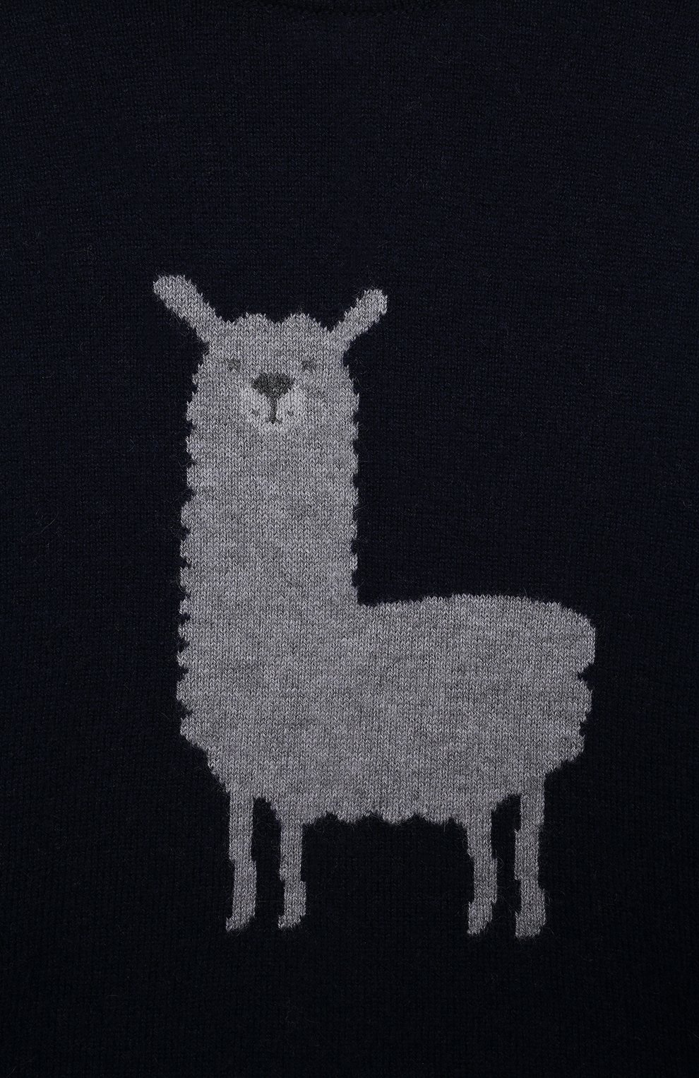 Кашемировый пуловер OSCAR ET VALENTINE темно-синего цвета по цене 21000 руб., арт. W23PUL01LM, фото 3 Кашемировый пуловер OSCAR ET VALENTINE, арт. W23PUL01LM, фото 3