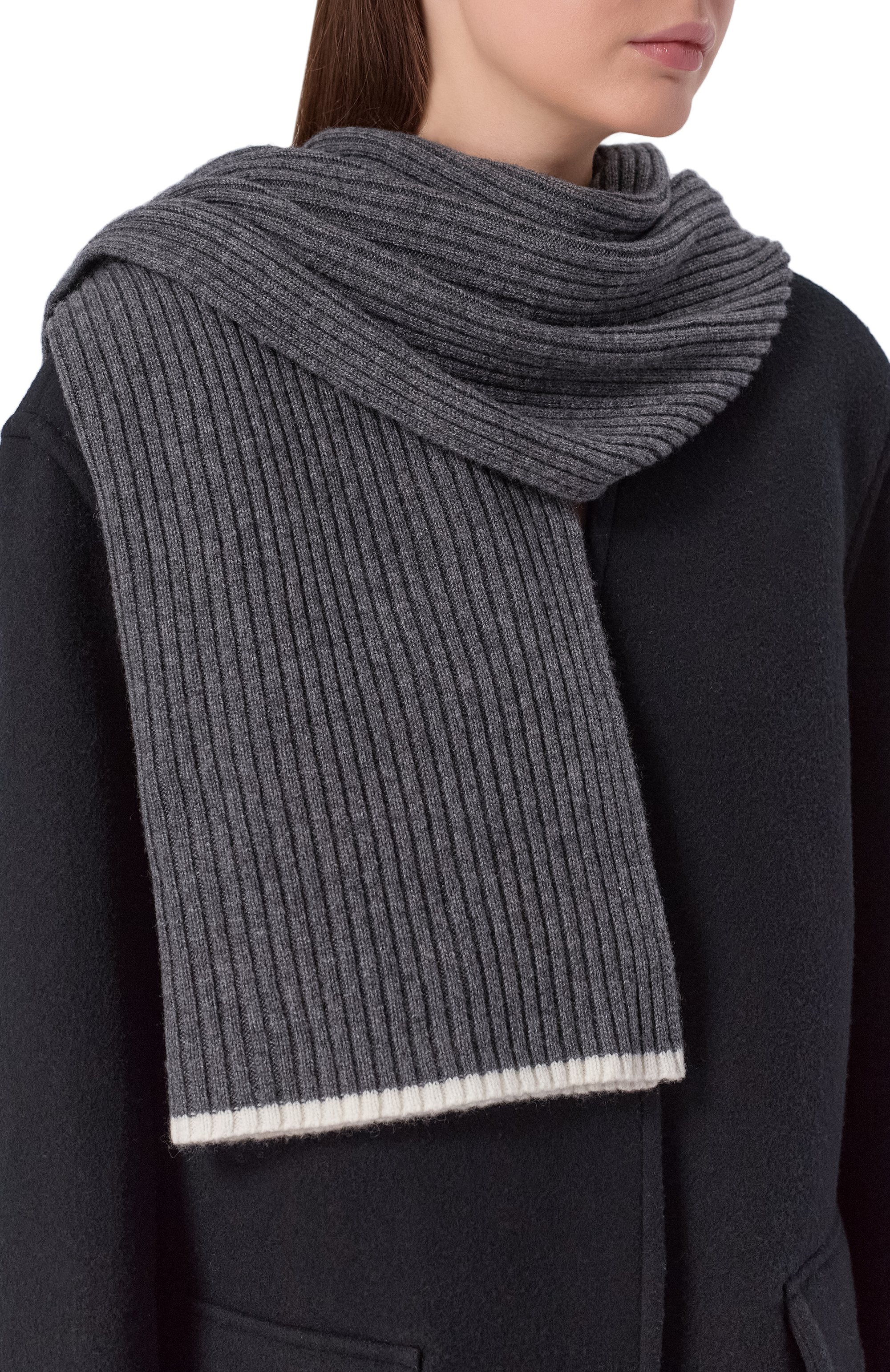 Шарф из шерсти и кашемира FREEAGE, арт. W26.SC035.2030.991, фото 2