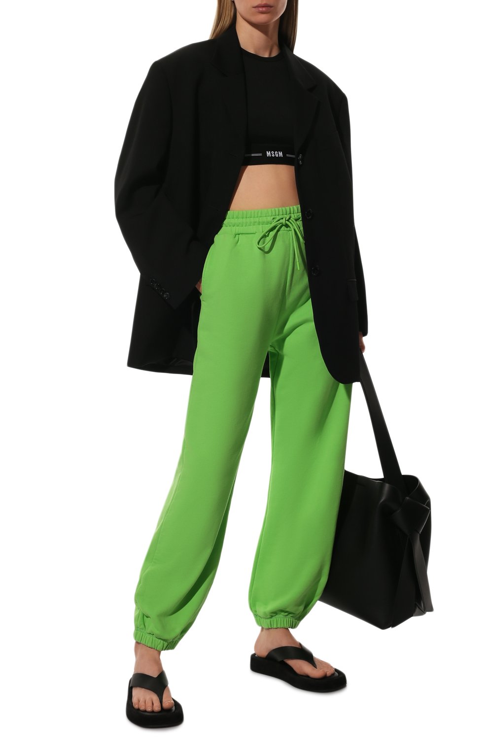Хлопковые джоггеры MSGM, арт. 3341MDP69 227799, фото 2