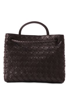 Женская сумка andiamo small BOTTEGA VENETA темно-коричневого цвета, арт. 766014 VCPP1 | Фото 6 (Размер: small; Материал: Натуральная кожа; Ремень/цепочка: На ремешке)