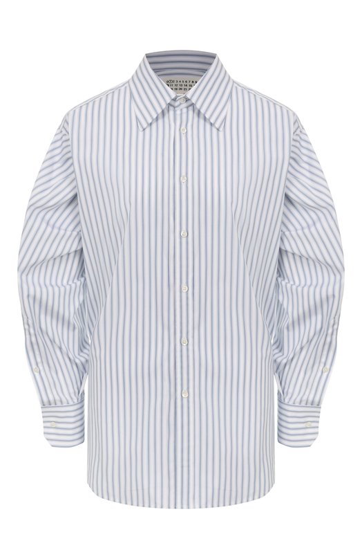 Хлопковая рубашка Maison Margiela S50DT0049/M35311 Голубой S50DT0049/M35311