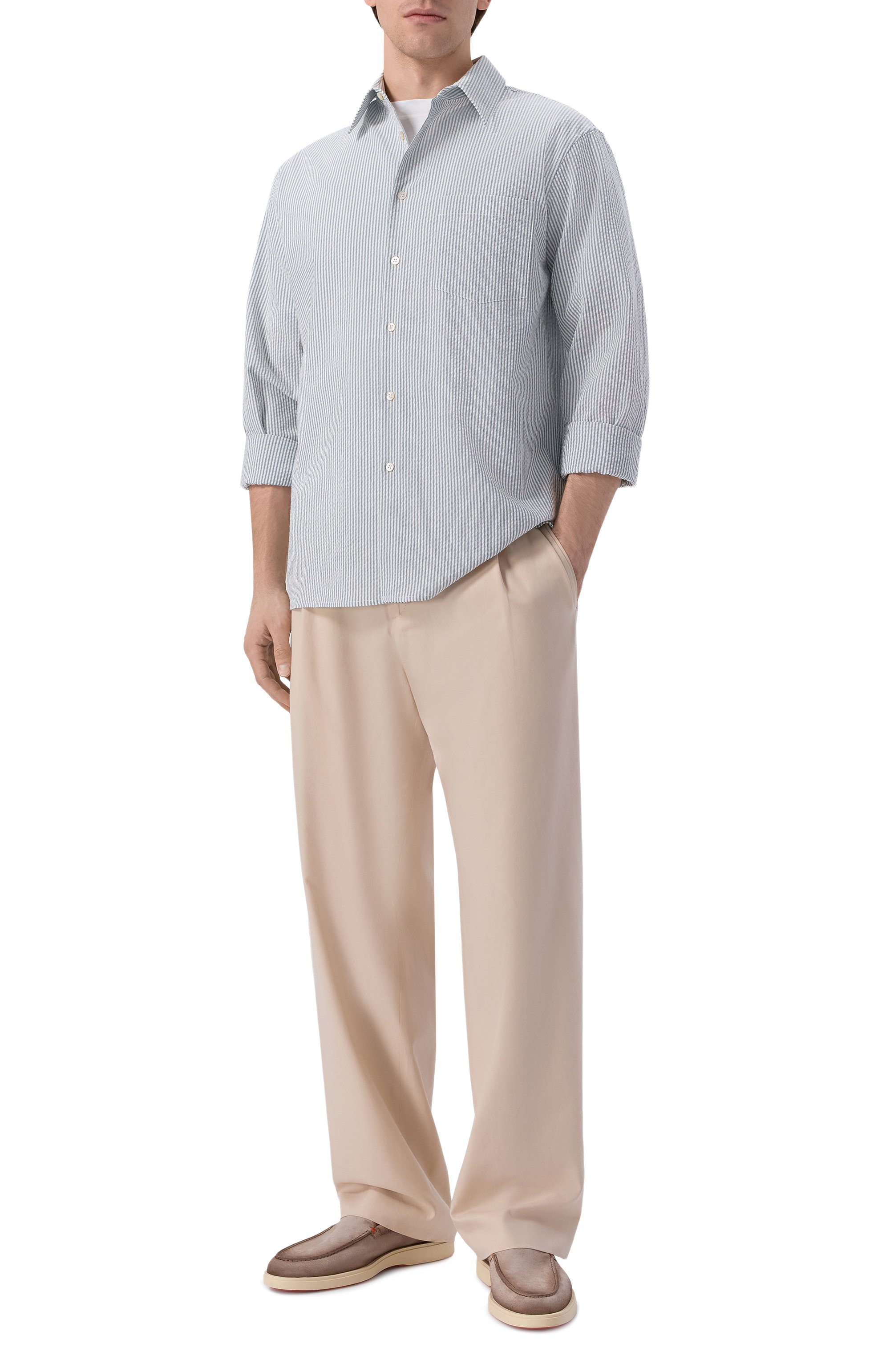 Брюки из хлопка и шелка MVST, арт. 25E/X1P/0/B011/0207, фото 2