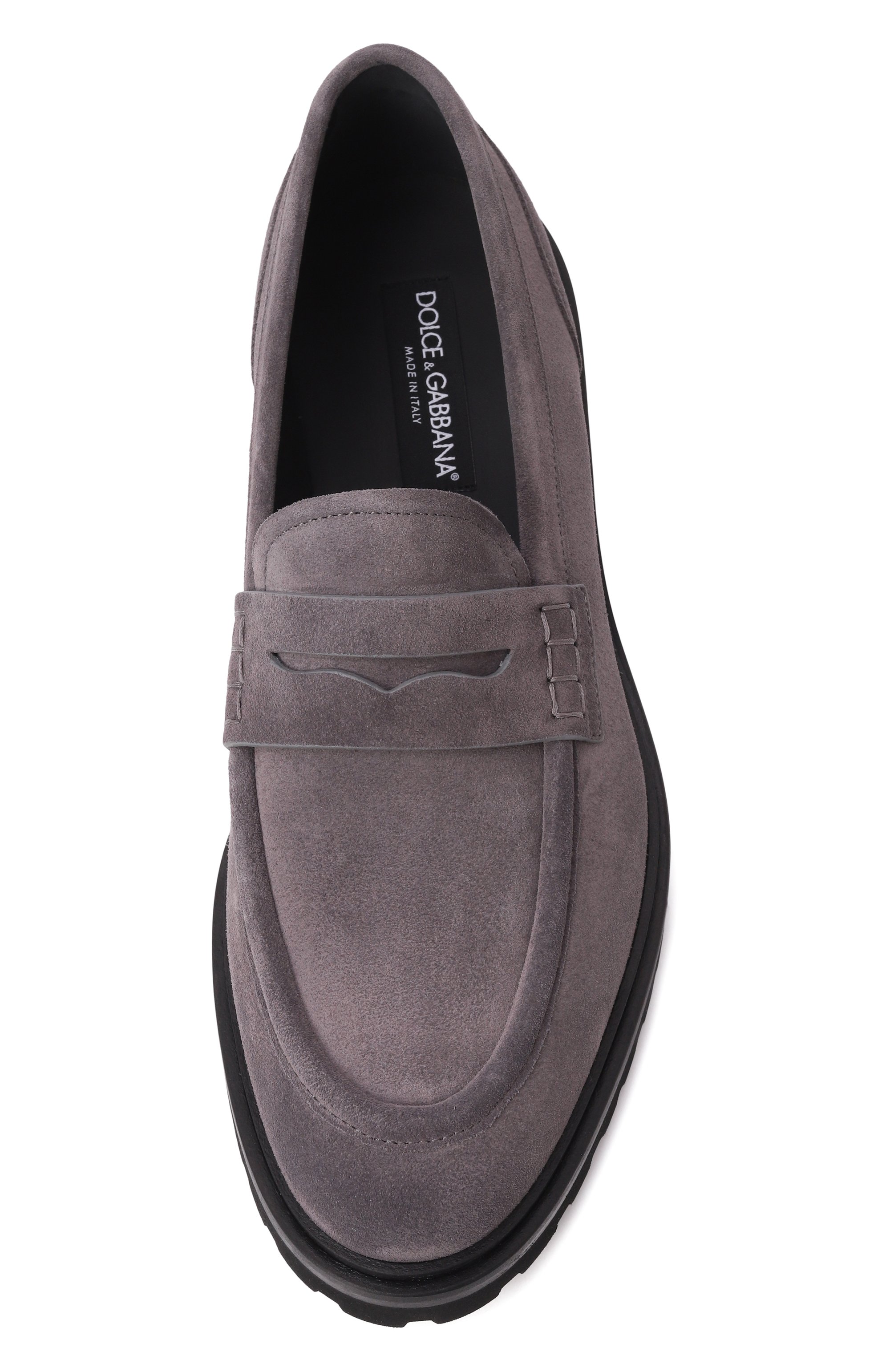 Замшевые пенни-лоферы DOLCE & GABBANA, арт. A30287/AT441, фото 6