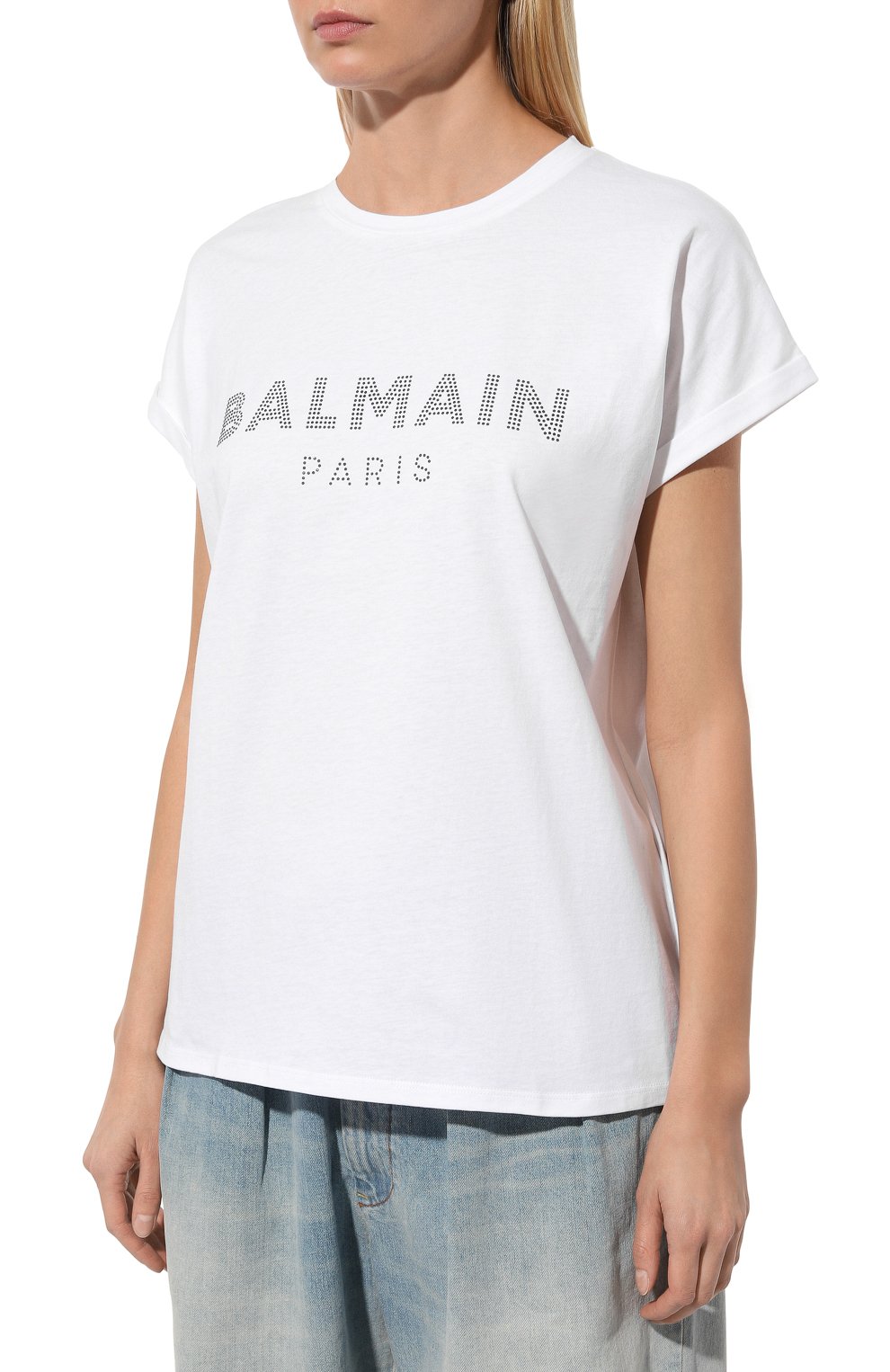 Хлопковая футболка BALMAIN, арт. VF11351B011, фото 3