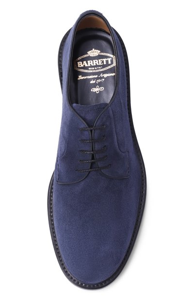 Замшевые дерби BARRETT темно-синего цвета по цене 66850 руб., арт. 251U074.7/LIGHT CASHEMERE, фото 5 Замшевые дерби BARRETT, арт. 251U074.7/LIGHT CASHEMERE, фото 5