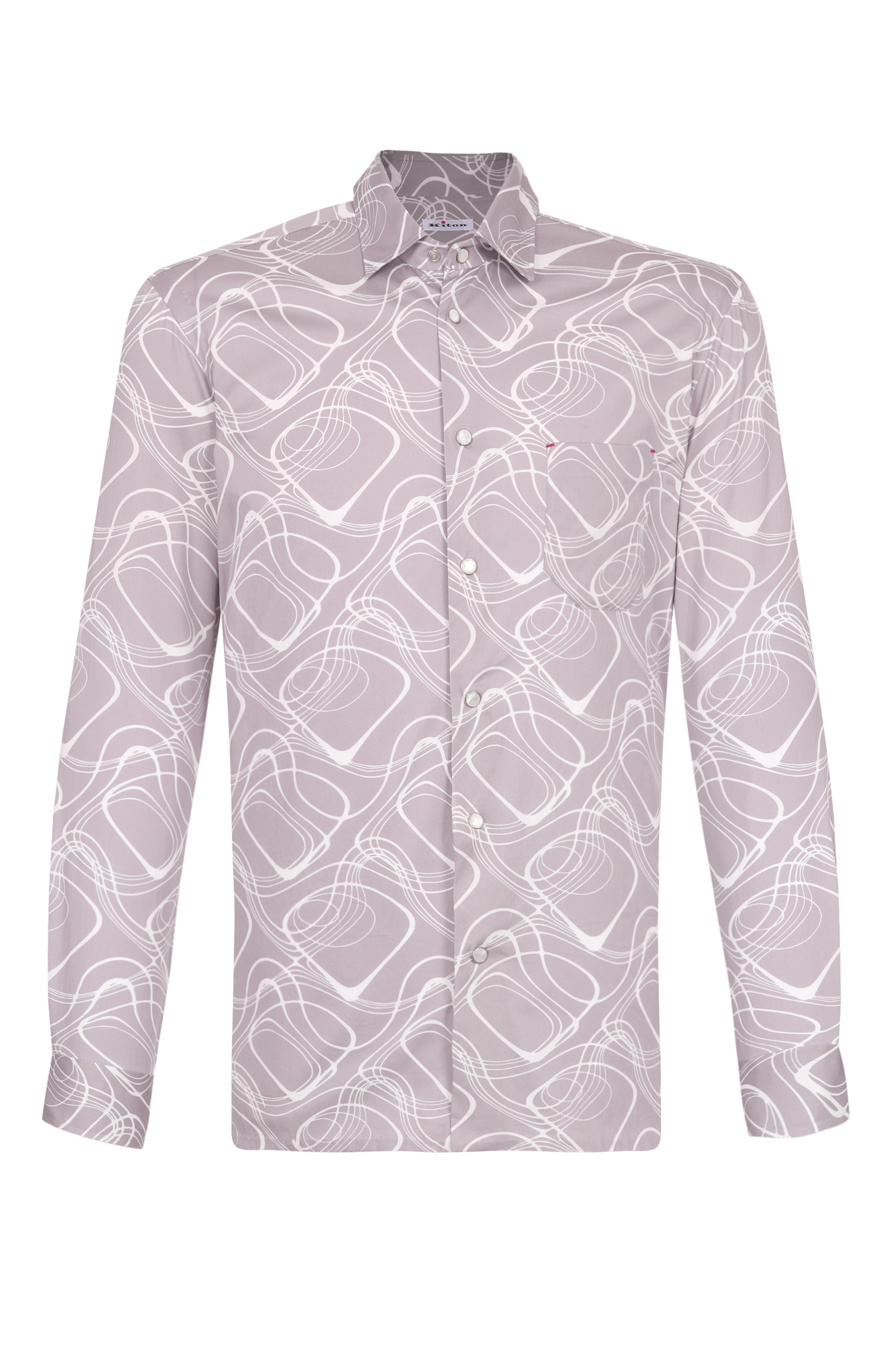 Хлопковая рубашка KITON, арт. UMCNERCH0924812, фото 1