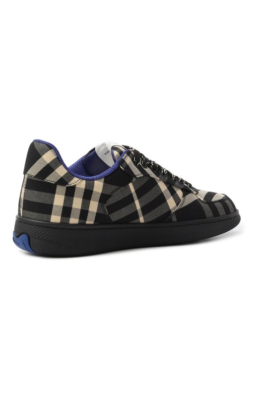 Текстильные кеды Terrace Burberry 8095370 Чёрный  8095370 Фото 5