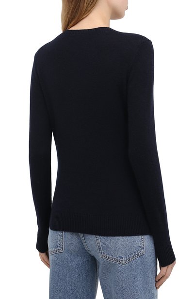 Кашемировый пуловер THEORY темно-синего цвета по цене 37750 руб., арт. J0118711, фото 4 Кашемировый пуловер THEORY, арт. J0118711, фото 4