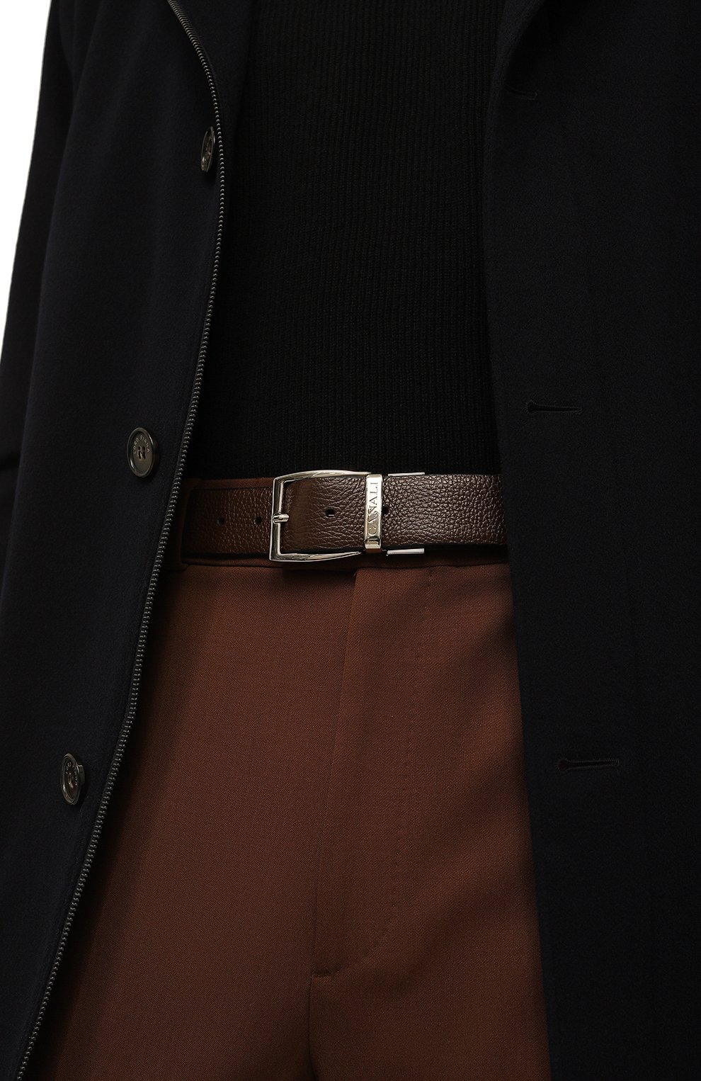 Двусторонний ремень CANALI темно-коричневого цвета по цене 29950 руб., арт. 50C/KA00107, фото 2 Двусторонний ремень CANALI, арт. 50C/KA00107, фото 2