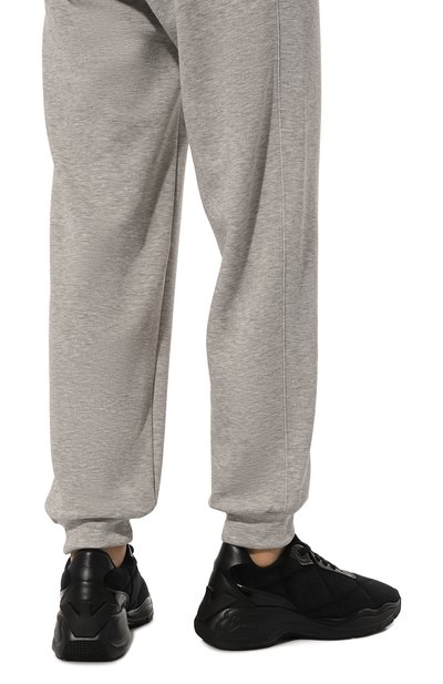 Текстильные кроссовки EMPORIO ARMANI черного цвета по цене 43200 руб., арт. X3X217/XR218, фото 3 Текстильные кроссовки EMPORIO ARMANI, арт. X3X217/XR218, фото 3