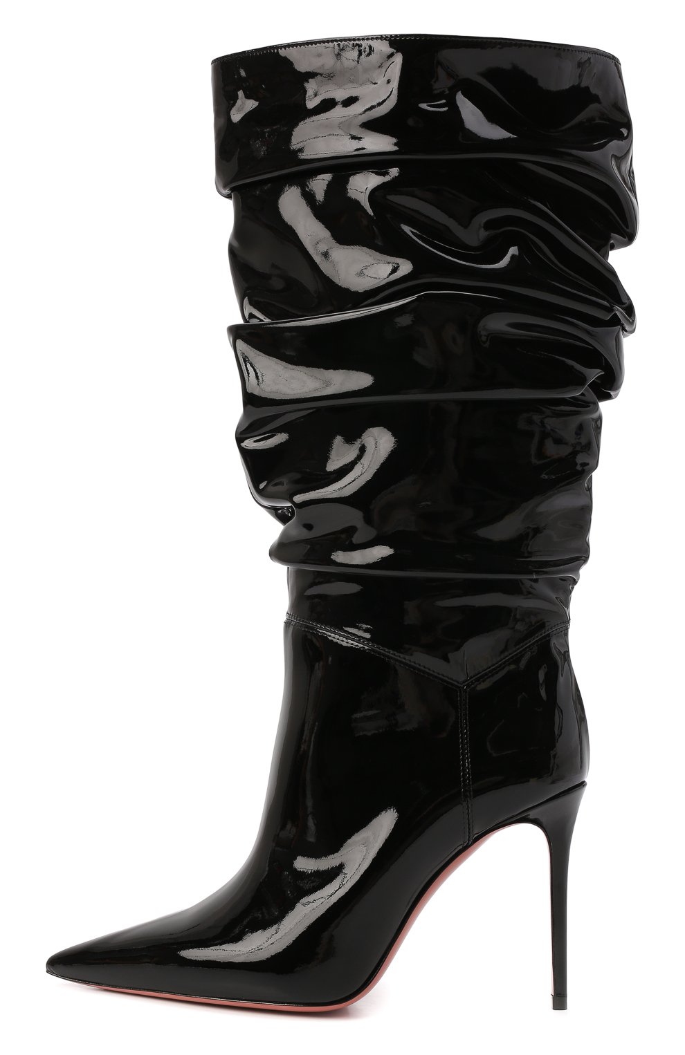 Кожаные сапоги jahleel AMINA MUADDI, арт. JAHLEEL B00TIE/PATENT/BLACK, фото 4
