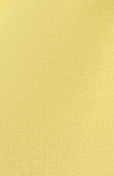 Шорты из льна и хлопка A MERE CO желтого цвета по цене 19100 руб., арт. AMC-RSS21-42Y, фото 5 Шорты из льна и хлопка A MERE CO, арт. AMC-RSS21-42Y, фото 5