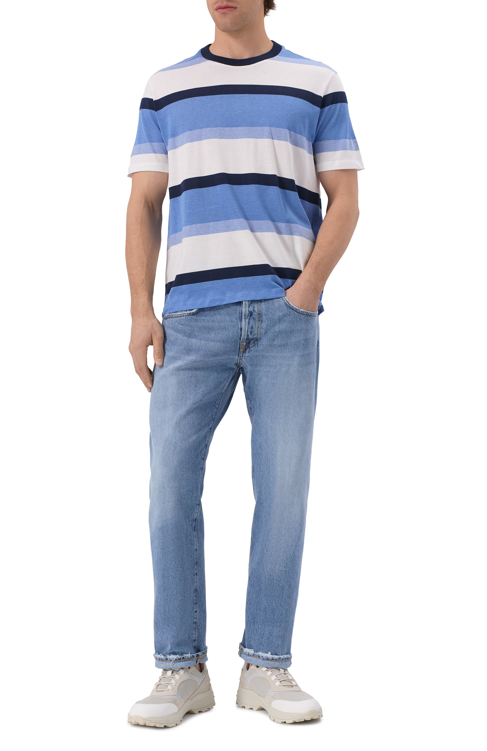 Хлопковая футболка PAUL&SHARK, арт. 25411022, фото 2