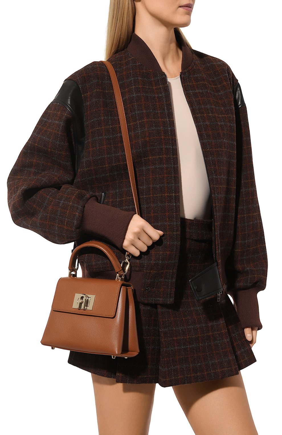 Сумка furla 1927 mini FURLA коричневого цвета по цене 47500 руб., арт. WB00109/ARE000, фото 2 Сумка furla 1927 mini FURLA, арт. WB00109/ARE000, фото 2