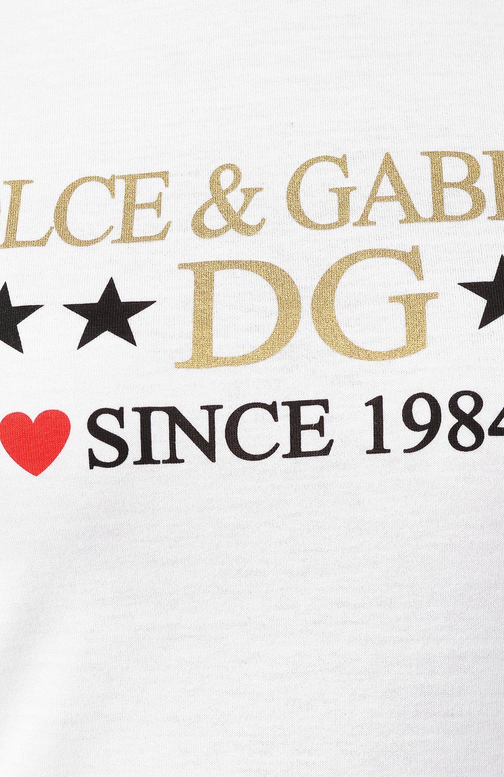 Хлопковая футболка DOLCE & GABBANA белого цвета по цене 43500 руб., арт. F8H32T/G7TBM, фото 5 Хлопковая футболка DOLCE & GABBANA, арт. F8H32T/G7TBM, фото 5