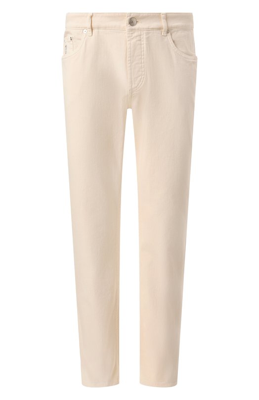 Джинсы Traditional Fit Brunello Cucinelli M277PB3210 Бежевый M277PB3210