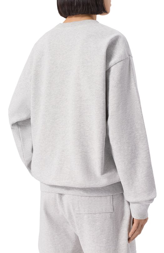 Хлопковый свитшот Sporty and Rich ST071622501GY03 Серый  ST071622501GY03 Фото 4