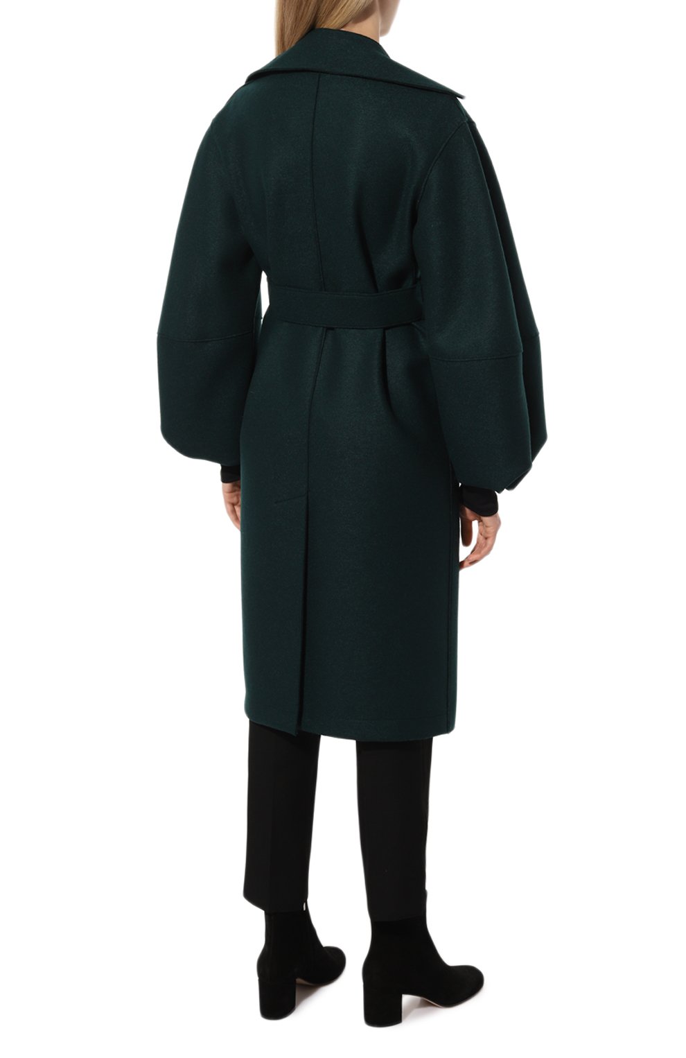 Шерстяное пальто HARRIS WHARF LONDON зеленого цвета по цене 104500 руб., арт. A1530MLK, фото 4 Шерстяное пальто HARRIS WHARF LONDON, арт. A1530MLK, фото 4