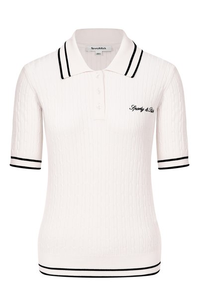 Женский поло из вискозы SPORTY AND RICH, арт. T006875326WH63