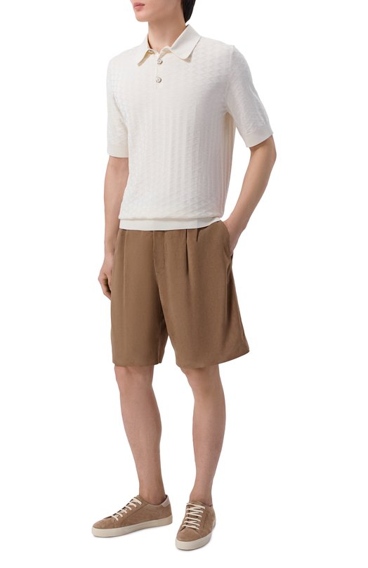 Замшевые шорты MVST M26.2PM.L008/L010 SUEDE Бежевый  M26.2PM.L008/L010 SUEDE Фото 2