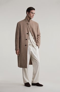 Мужской хлопковый кардиган CANALI кремвого цвета, арт. C1093/MK02273 | Фото 7 (Длина (для топов): Стандартные; Материал внешний: Хлопок; Материал сплава: Проставлено; Драгоценные камни: Проставлено; Рукава: Длинные; Мужское Кросс-КТ: Кардиган-одежда; Стили: Кэжуэл)