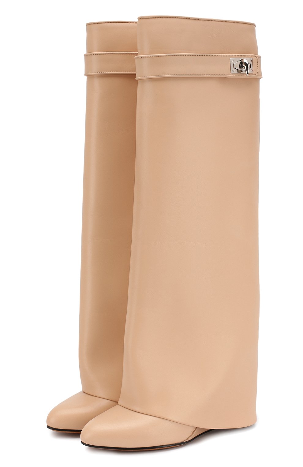 Кожаные сапоги shark lock GIVENCHY, арт. BE0/8905/004, фото 1