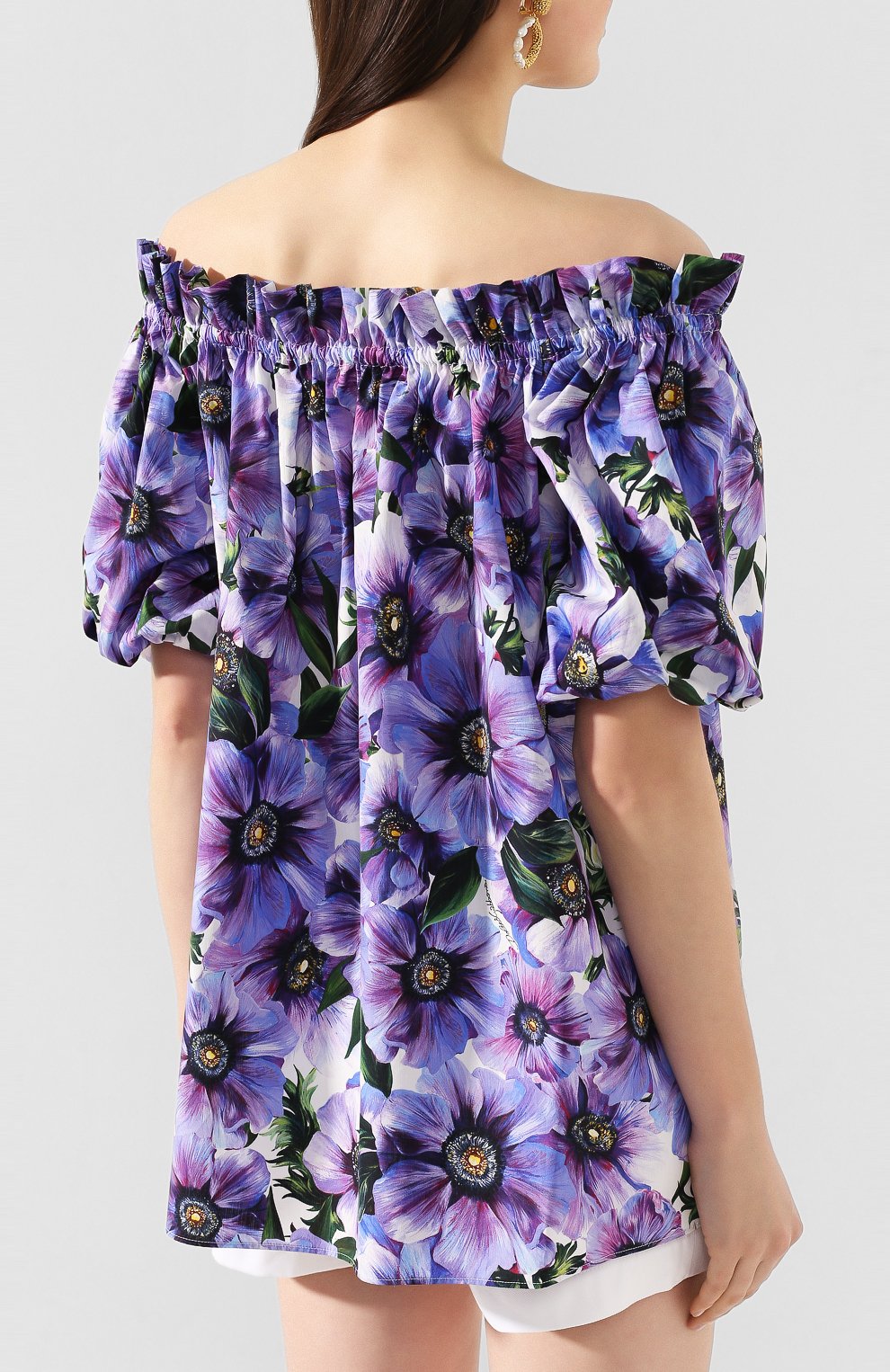 Хлопковый топ DOLCE & GABBANA, арт. F71J7T/HS5GD, фото 4