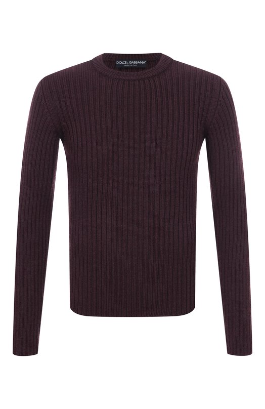 Шерстяной джемпер Dolce & Gabbana GXQ83T/JCVG6 Коричневый GXQ83T/JCVG6