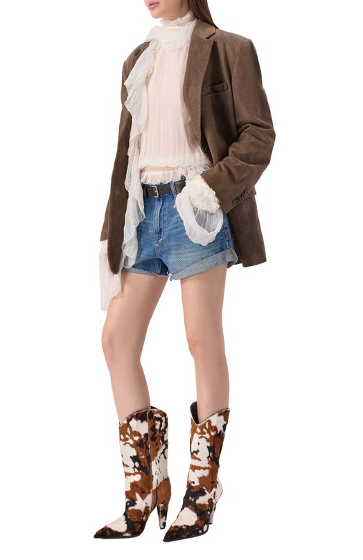 Кожаные сапоги Tess 110 Le Silla 3884E090RBPPPLL Коричневый  3884E090RBPPPLL Фото 3