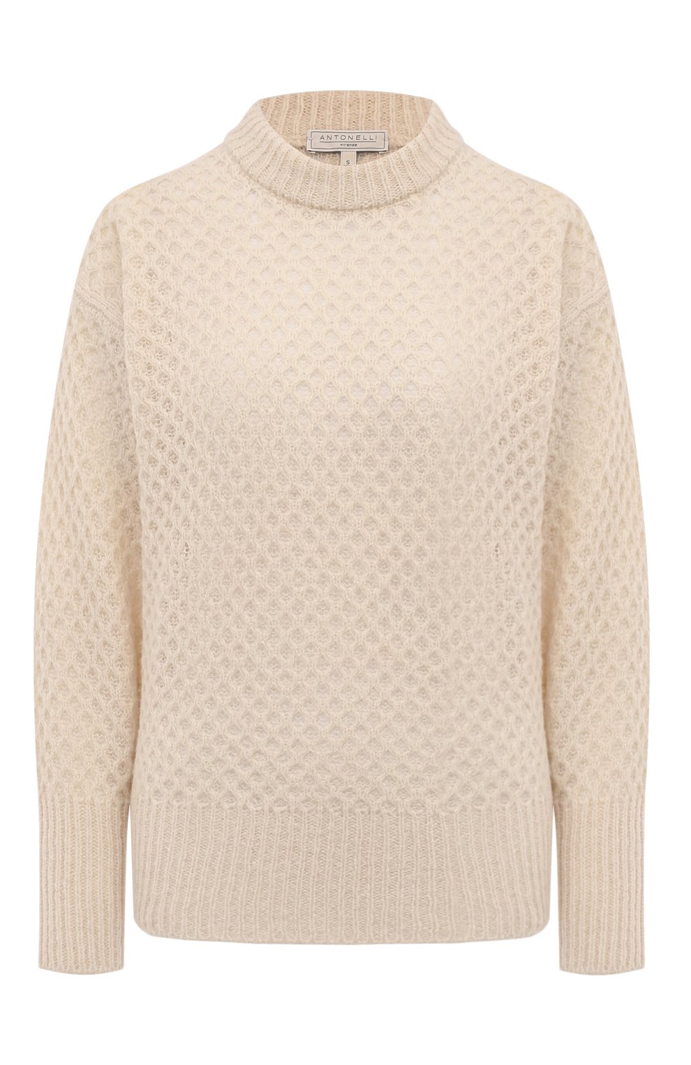 Шерстяной свитер ANTONELLI FIRENZE кремового цвета по цене 69950 руб., арт. 41368M/01891, фото 1 Шерстяной свитер ANTONELLI FIRENZE, арт. 41368M/01891, фото 1