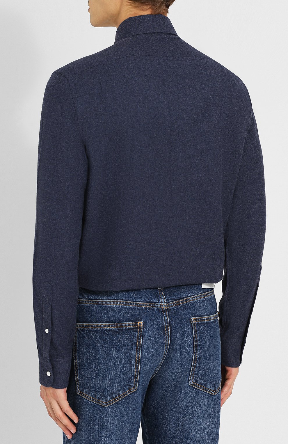 Хлопковая рубашка с воротником кент RALPH LAUREN, арт. 790721004, фото 4