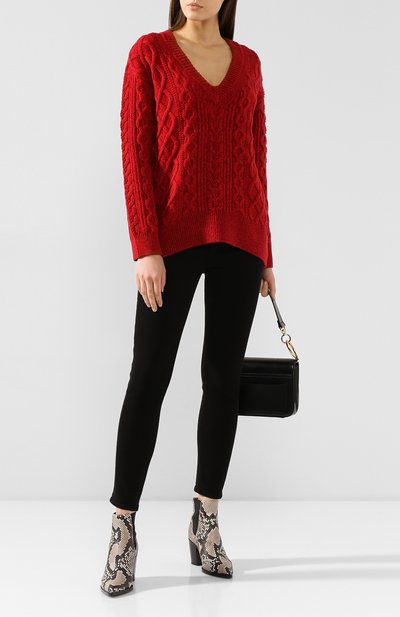 Свитер VINCE красного цвета по цене 43100 руб., арт. V615278299, фото 2 Свитер VINCE, арт. V615278299, фото 2