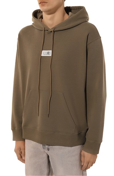 Хлопковое худи MM6, арт. SH0GU0018/S25606, фото 3