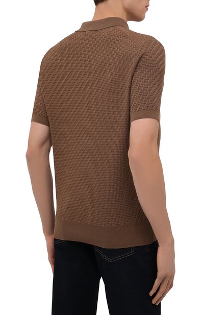 Поло из хлопка и шелка BRIONI, арт. UMR200/P1K02, фото 4