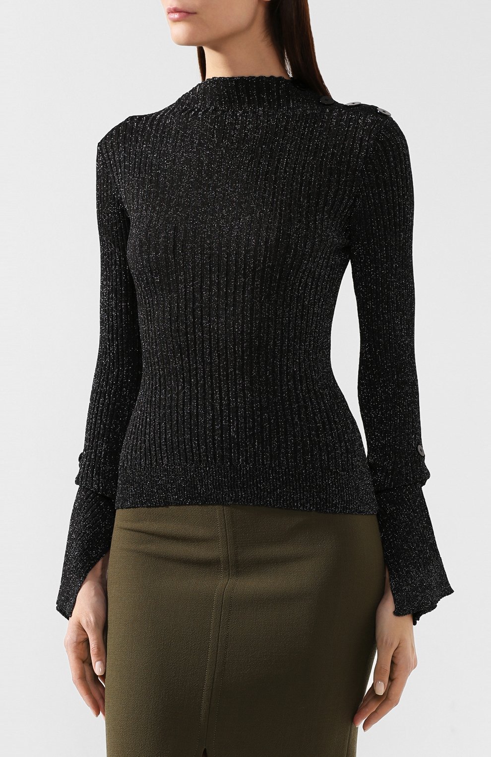 Пуловер ROLAND MOURET черного цвета по цене 59950 руб., арт. AW19/K6332/F0395, фото 3 Пуловер ROLAND MOURET, арт. AW19/K6332/F0395, фото 3