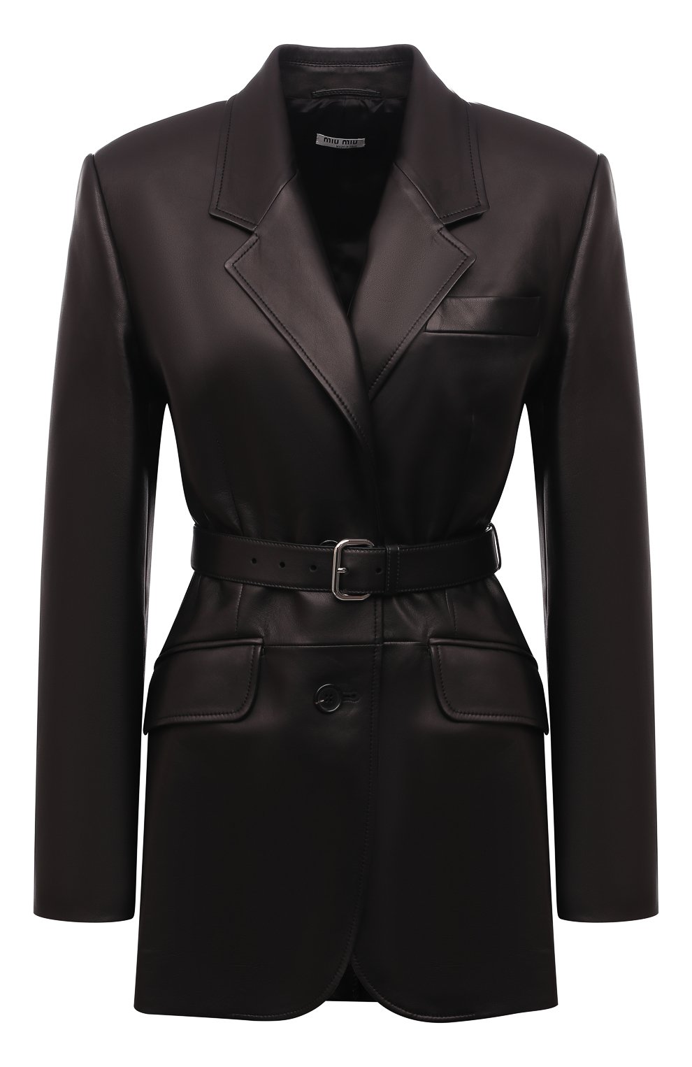 Кожаный жакет MIU MIU, арт. MPG457-038-F0002, фото 1