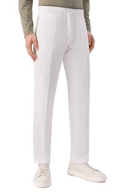 Хлопковые брюки STEFANO RICCI белого цвета по цене 392000 руб., арт. K616409P3D/F25115, фото 3 Хлопковые брюки STEFANO RICCI, арт. K616409P3D/F25115, фото 3