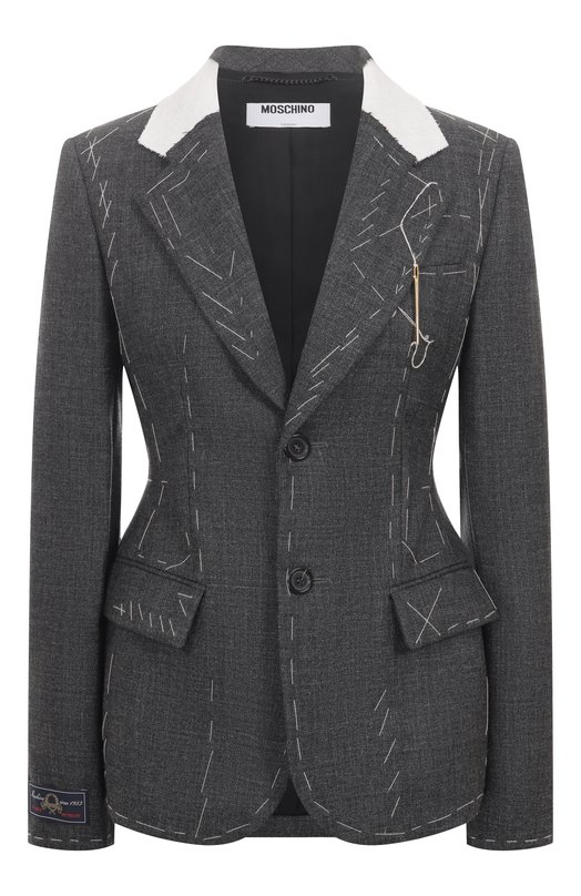Шерстяной жакет Moschino A0502/5417 Серый A0502/5417