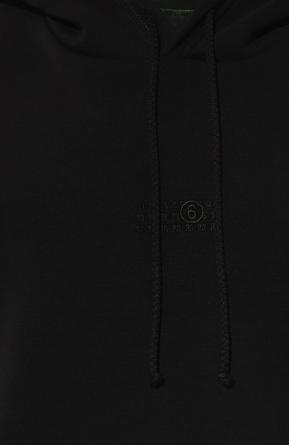 Худи MM6 черного цвета по цене 49950 руб., арт. SH0GU0004/S25624, фото 5 Худи MM6, арт. SH0GU0004/S25624, фото 5