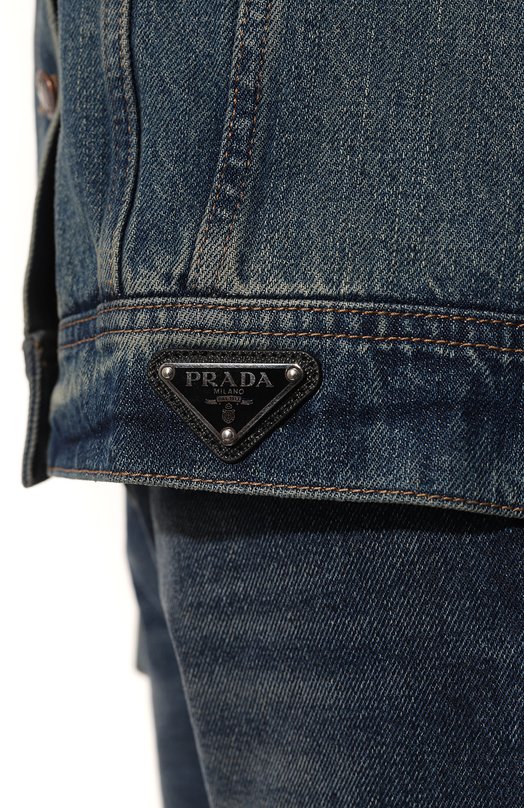 Джинсовая куртка Prada GFB285-1ZWJ-F02N2-212 Голубой  GFB285-1ZWJ-F02N2-212 Фото 5